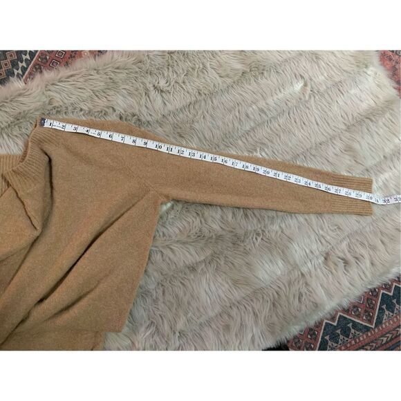 J. Crew Mockneck Sweater-Dress in Extra-Soft Yarn Heather Camel Size Medium - Picture 10 of 10